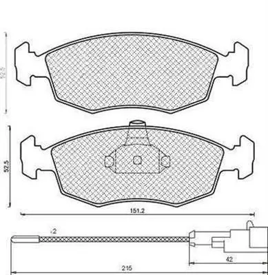 Комплект тормозных колодок, дисковый тормоз MAGNETI MARELLI 430216171185 (фото 1)
