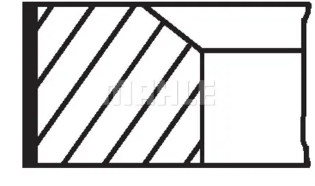 Кольца поршневые MAHLE 00140N1