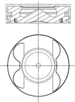 Поршень з кільцями MAHLE 001 PI 00106 002
