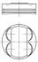 Поршень Opel Astra H/J/Insignia/Zafira 1.8 05- (81.00mm/STD) MAHLE 011 PI 00105 002 (фото 1)