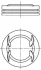 Поршень з кільцями OPEL/CHEVROLET 79,00 mm 1,6 16V Z16XER/A16XER (вир-во Mahle) MAHLE 011PI00111000 (фото 1)