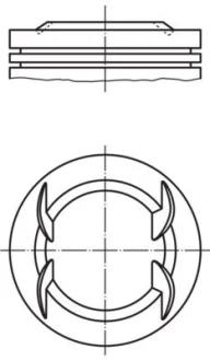 Поршень з кільцями OPEL/CHEVROLET 79,00 mm 1,6 16V Z16XER/A16XER (вир-во Mahle) MAHLE 011PI00111000