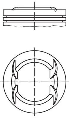 Поршень з кільцями OPEL/CHEVROLET 79,50 mm 1,6 16V Z16XER/A16XER (вир-во Mahle) MAHLE 011PI00111002 (фото 1)