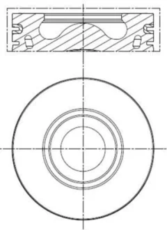 Поршень Citroen Jumper II/Peugeot Boxer 2.2HDi 06- (86.00mm/STD) MAHLE 013PI00137000