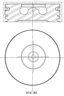 Поршень з кільцями MAHLE 0148201