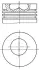Engine piston. Поршень двигателя MAHLE 0150600 (фото 1)