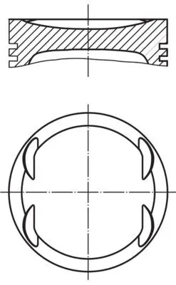 Поршень MAHLE 0157602 (фото 1)