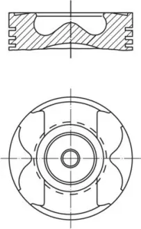 Поршень с кольцами RENAULT/NISSAN/OPEL/MB 80,50 R9M 1,6TDI 11- (пр-во) MAHLE 021PI00125002