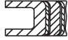 Кільця поршневі TRAFIC III/VIVARO B 1.6 dCi/CDTI 14- MAHLE 021RS001190N2 (фото 1)