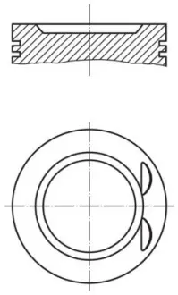 Поршень Dacia Duster/Logan/Sandero/Renault Clio/Kangoo 1.6 16V 98- (80.00mm/+0.50mm) MAHLE 0220601