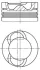 Поршень з кільцями VW CRAFTER 81,51 2,5 TDI BJJ/BJK/CEBA/CEBB 06- (вир-во Mahle) MAHLE 0281902 (фото 1)