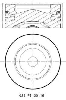 Поршень MAHLE 028 PI 00116 002