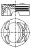 Поршень VW Golf V/ Passat/ Tiguan 1.4 TSI 06- (76.51mm/STD) (BMY, BLG, CAVD) MAHLE 028 PI 00117 000 (фото 1)
