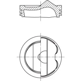 Engine piston. Поршень двигателя MAHLE 028PI00124000