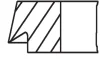 84,5 1,2-1,2-2 Комплект поршньових кілець AUDI A4 B9, A5, A6 ALLROAD C8, A6 C8, A7, Q5, Q7, Q8 BENTLEY BENTAYGA PORSCHE CAYENNE VW TOUAREG 3.0/3.0H 05.16- MAHLE 028RS101360N0 (фото 2)