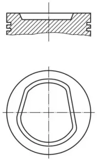 Engine piston. Поршень двигателя MAHLE 0304200