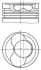 Engine piston. Поршень двигателя MAHLE 0306500 (фото 1)