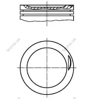 piston. поршень MAHLE 0308302 - фото 1