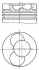 Engine piston. Поршень двигателя MAHLE 0309100 (фото 1)