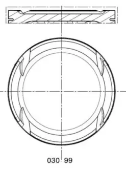 Поршень MAHLE 0309900