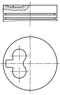 Engine piston. Поршень двигателя MAHLE 0400900