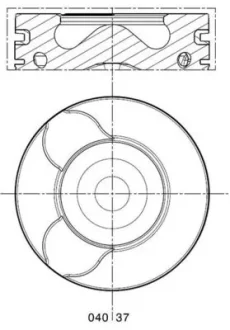 Поршень MAHLE 0403700