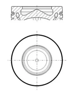 Поршень BMW 5 (F10/G30/F90/F11) 2.0 d (B47 D20 A) 13- (STD) MAHLE 081PI00119000