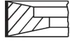 Кільця поршневі.комплект MAHLE 099RS001270N0 (фото 1)