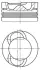 Поршень DAF 130.0 WS222/WS242/WS268/WS295/WS315 EURO 2 MAHLE 213 65 00 (фото 1)