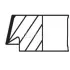 Piston Ring Kit. Комплект поршневых колец MAHLE 44815N0 (фото 1)