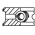 Piston Ring Kit. Комплект поршневых колец MAHLE 44815N0 (фото 2)