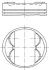 Engine piston. Поршень двигателя MAHLE 6078000 (фото 1)