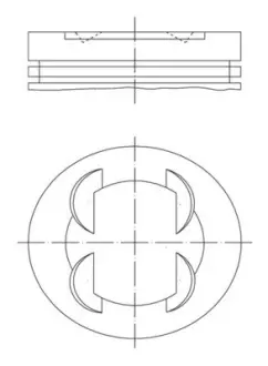 Поршень Mahle HYUNDAI/KIA \'\'2.0 G4KD \'\'10>> MAHLE 681PI00109000