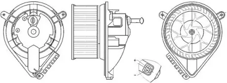 Електродвигун опалювача MAHLE AB 271 000S