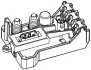 Реостат пічки E65/E67 3.0-6.0 01-08 (+AC) MAHLE ABR30000P (фото 2)