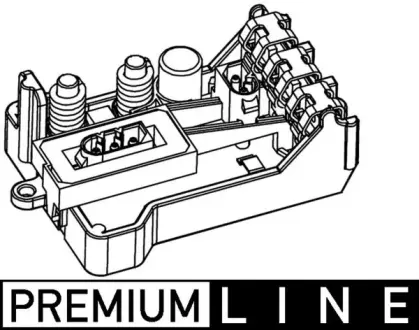 Реостат пічки E65/E67 3.0-6.0 01-08 (+AC) MAHLE ABR30000P
