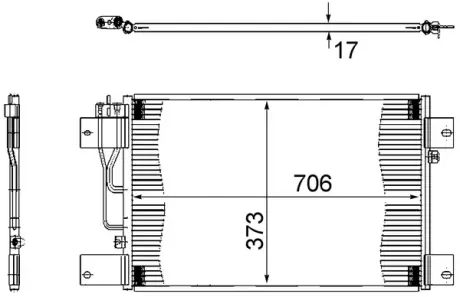 Радіатор кондиціонера MAHLE AC 533 000S