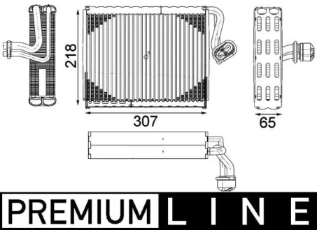 Випарник кондиціонеру MAHLE AE 122 000P