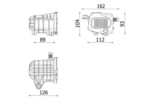 Радіатор охолодження ВГ MAHLE CE41000P