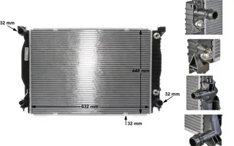 Радіатор охолодження MAHLE CR424000S