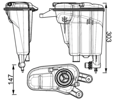 Розширювальний бачок MAHLE CRT95000S