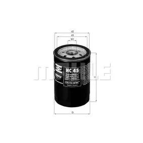 Фільтр гідравлічний, АКПП MAHLE HC45