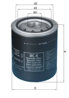 Фільтр гідравлічний, АКПП MAHLE HC4