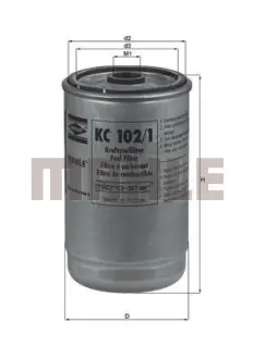 Фільтр паливний MAHLE KC1021