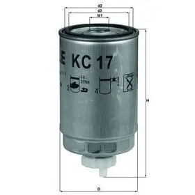 Фільтр паливний MAHLE KC17D