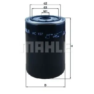 Фильтр топливный MAHLE KC197