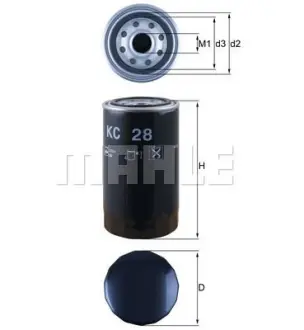 Фільтр паливний MAHLE KC28