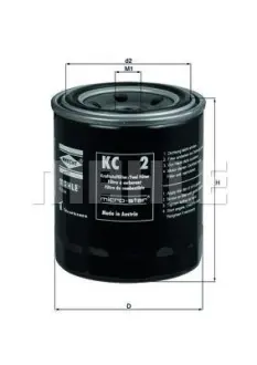Фільтр паливний MAHLE KC2