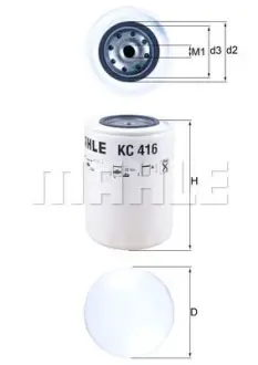 Фільтр паливний MAHLE KC416