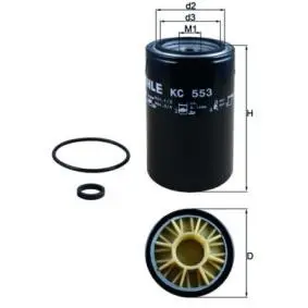 Фильтр топливный MAHLE KC553D